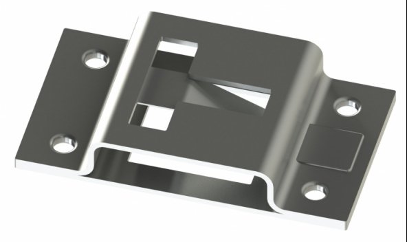 Acessar a peça Imobilisador de porta fêmea 80x45 (aço inoxidável)