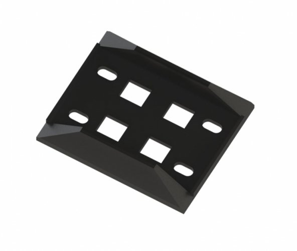 Acessar a peça Base de porta plástico 65x40