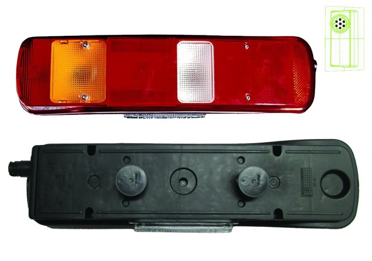Luz traseira direita + alarme pour VOLVO FM 9  pour VOLVO FM 9