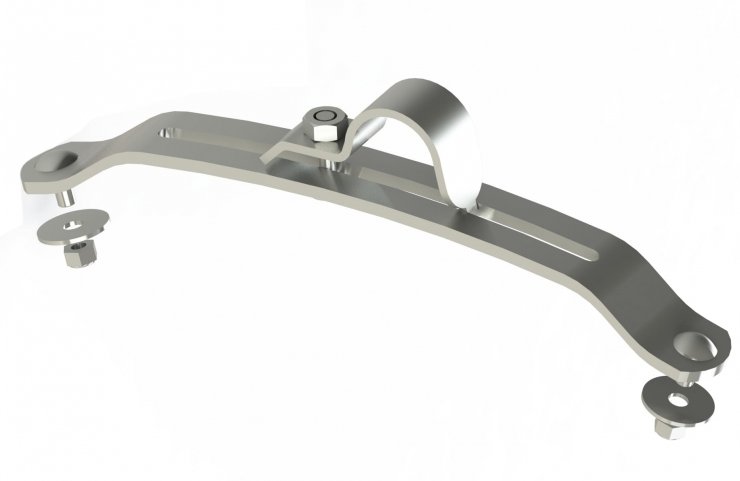 Acessar a peça Pack 4 suportes para cava de roda reguláveis Ø42 (L=343)