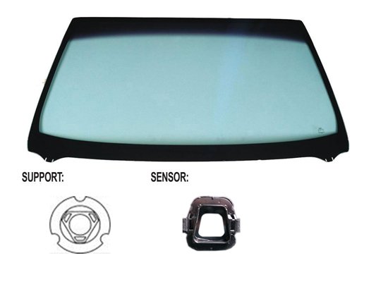 Acessar a peça Para-brisas verde serigrafia mod. base esp. sensor chuva/luzfriso en u/inferior janela