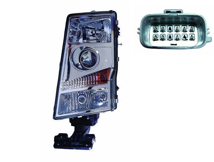 Acessar a peça Farol direito manual H7 + H7 + H7 + H7 + H7 + D2S (retangular - 24V)