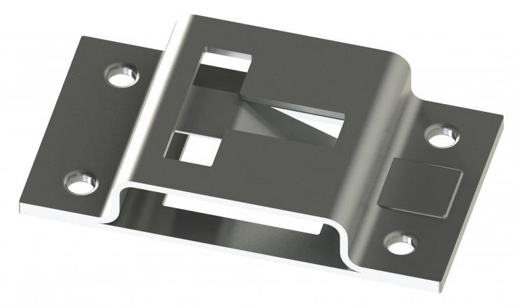 Acessar a peça Imobilisador de porta fêmea 80x45 (aço inoxidável)