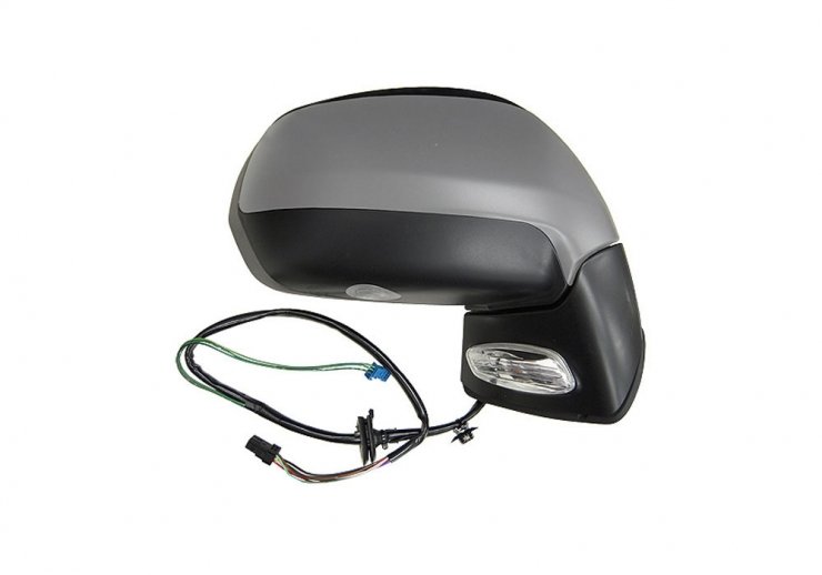 Retrovisor direito elétrico aquecido, rebatível, memória preparada + piloto + cortesia + sonda pour CITROEN C4 PICASSO  pour CITROEN C4 PICASSO
