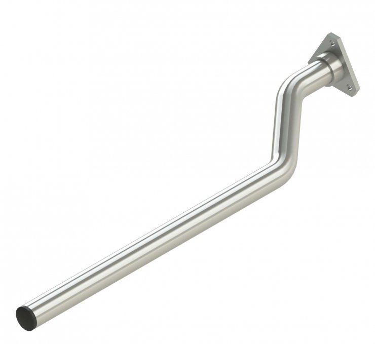 Acessar a peça Suporte curvo para cava de roda 750 x Ø42