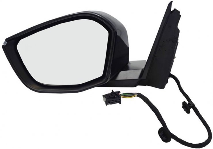 Espelho retrovisor elétrico esquerdo, convexo, aquecido, rebatível, com indicador e luz de cortesia (9 pinos)  pour PEUGEOT 408  pour PEUGEOT 408