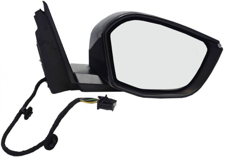 Espelho retrovisor elétrico direito, convexo, aquecido, rebatível, com indicador, luz de cortesia e sonda (11 pinos)  pour PEUGEOT 408  pour PEUGEOT 408