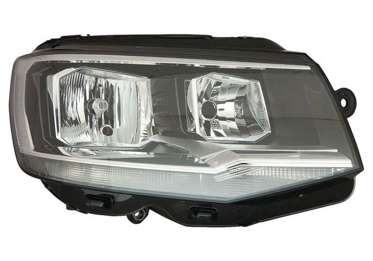 Farol esquerdo direito H7+H7 (motor) VOLKSWAGEN-TRANSPORTER pour VOLKSWAGEN MULTIVAN  pour VOLKSWAGEN MULTIVAN