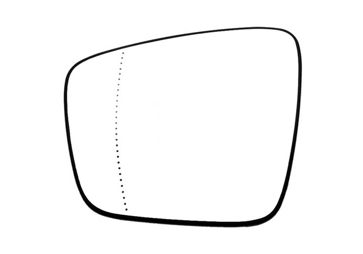 Acessar a peça Vidro + suporte esquerdo asférico e térmico (2 pinos)