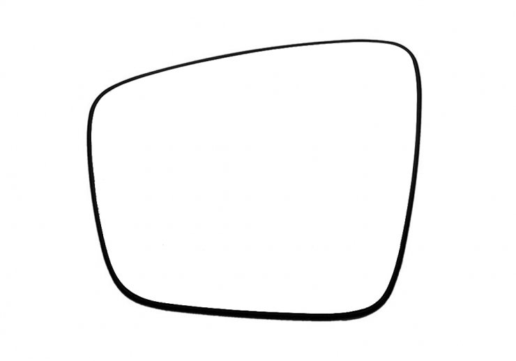 Acessar a peça Vidro + suporte convexo esquerdo, térmico (2 pinos)