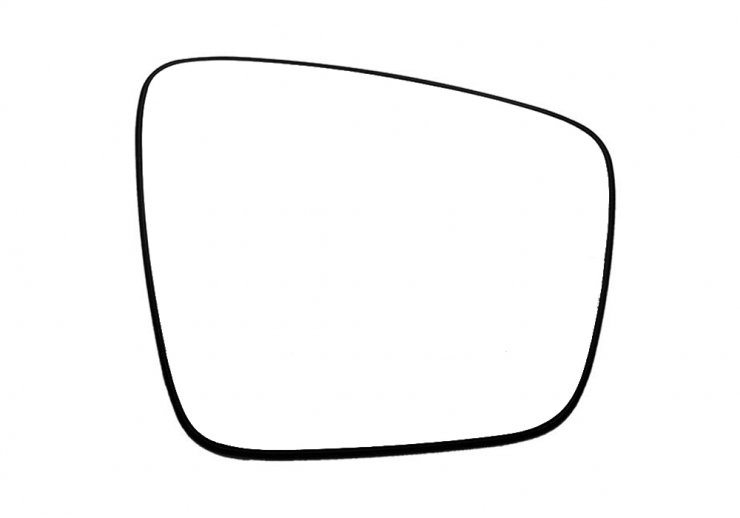 Acessar a peça Vidro + suporte convexo direito, térmico (2 pinos)