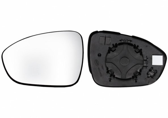 Acessar a peça Vidro + suporte convexo esquerdo