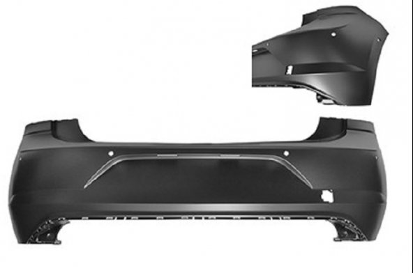 Acessar a peça Para choques traseiro preparado com 6 buracos sensor