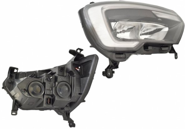 Acessar a peça Farol direito elétrico LED H1 + H7 (motor) Acessar a peça Farol direito elétrico LED H1 + H7 (motor)