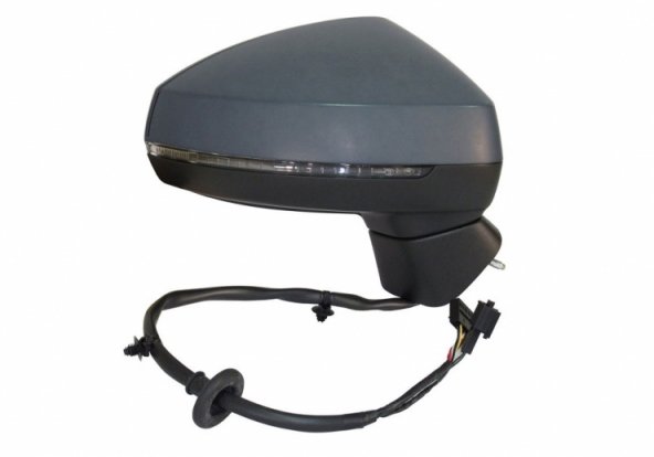 Acessar a peça Espelho retrovisor elétrico do lado direito, preparado, asférico, aquecido, rebatível, com indicador, com side e memória (14 pinos)