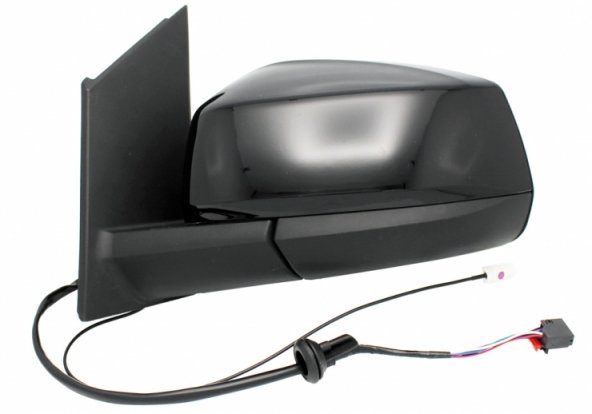 Acessar a peça Espelho retrovisor elétrico esquerdo, convexo, aquecido, com antena, preto brilhante (5 pinos)