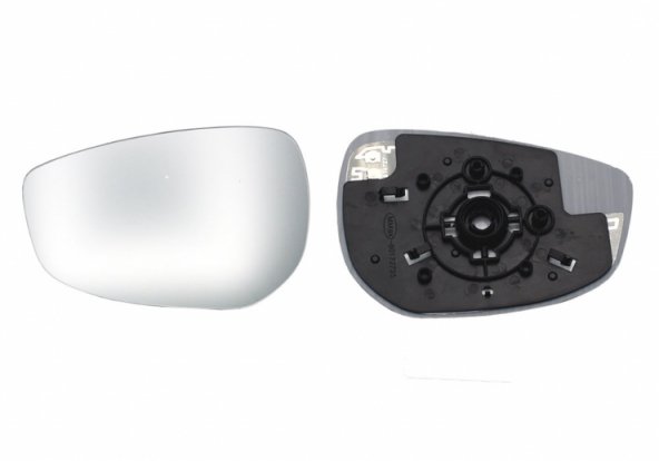 Acessar a peça Vidro + suporte esquerdo, convexo e térmico (2 pinos)