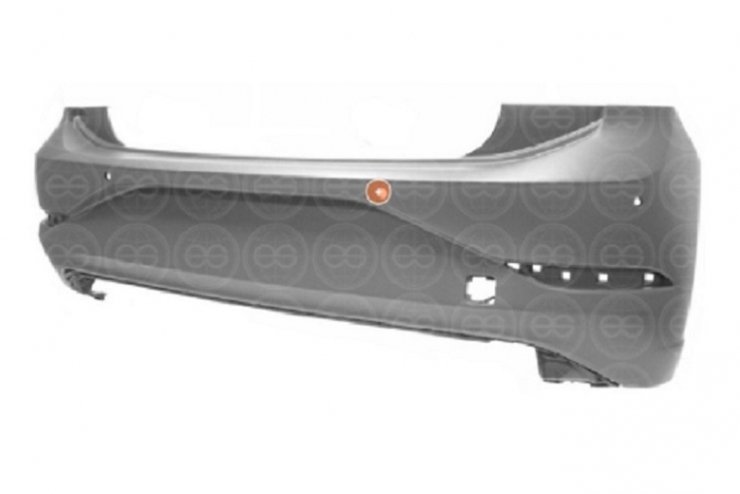 Para-choque traseiro com primer 4 sensores ACCESSOIRE-ACCESORIO EXTERIOR pour VOLKSWAGEN POLO  pour VOLKSWAGEN POLO