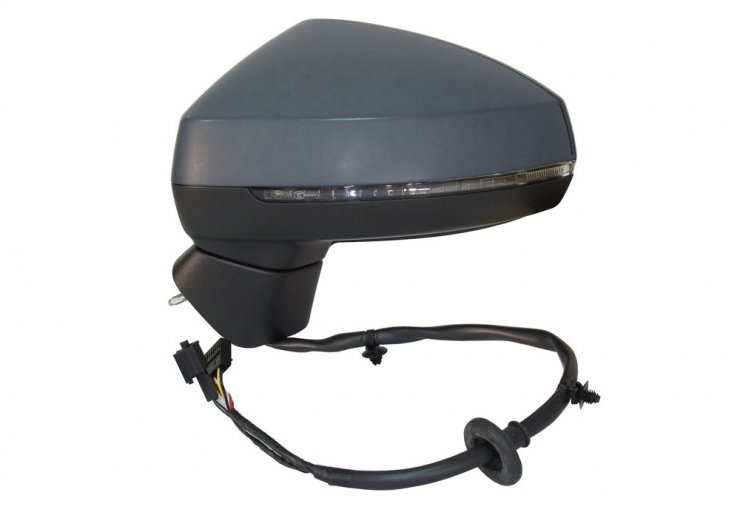 Acessar a peça Espelho retrovisor elétrico esquerdo, asférico, aquecido, preparado, rebatível, com indicador, com side (12 pinos)