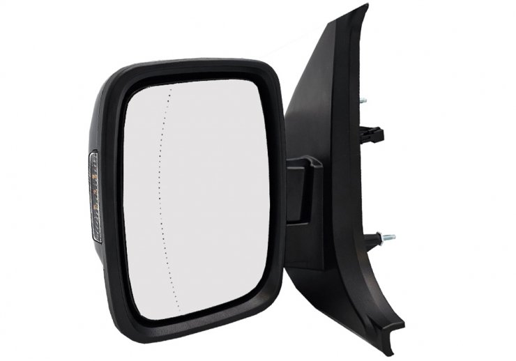 Espelho retrovisor elétrico esquerdo, asférico, aquecido, preparado, com indicador (7 pinos)  pour NISSAN PRIMASTAR  pour NISSAN PRIMASTAR