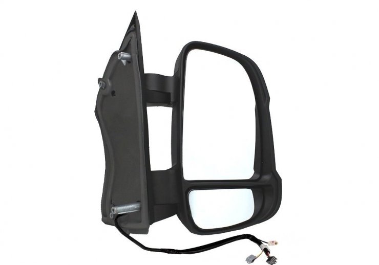 Espelho retrovisor elétrico direito, ângulo morto, convexo, aquecido, rebatível, com indicador, antena, (10 pinos) (curto) FIAT-DUCATO pour CITROEN JUMPER  pour CITROEN JUMPER