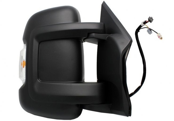 Espelho retrovisor elétrico direito, ângulo morto, convexo, aquecido, rebatível, com indicador, antena (10 pinos) (curto) FIAT-DUCATO pour CITROEN JUMPER  pour CITROEN JUMPER
