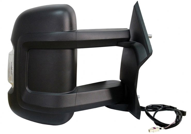Espelho retrovisor elétrico direito, ângulo morto, convexo, aquecido, com indicador, antena (8 pinos) (longo) FIAT-DUCATO pour CITROEN JUMPER  pour CITROEN JUMPER