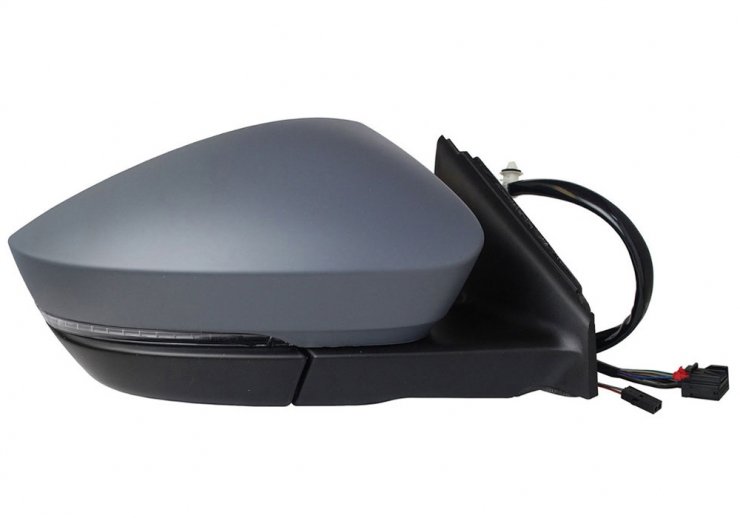 Espelho retrovisor elétrico, direito, convexo, aquecido, preparado, rebatível, com indicador, LED, side (10 pinos, 2 pinos) SKODA-KAROQ pour SKODA KAROQ  pour SKODA KAROQ
