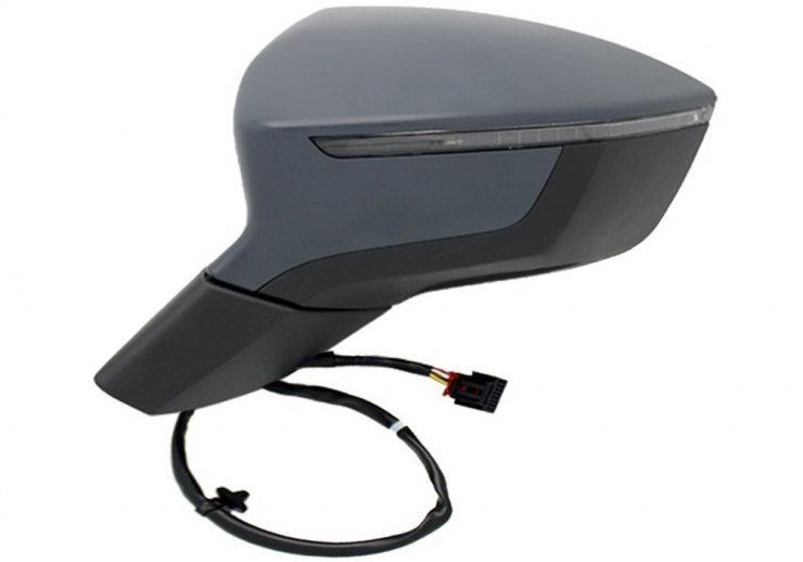 Espelho retrovisor elétrico esquerdo, preparado, convexo, aquecido, com indicador (6 pinos) SEAT-ATECA pour SEAT ATECA  pour SEAT ATECA
