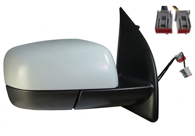 Espelho retrovisor direito elétrico, convexo, aquecido, preparado, rebatível, cortesia, memória (11 pinos) LAND ROVER-FREELANDER  pour LAND ROVER FREELANDER   pour LAND ROVER FREELANDER