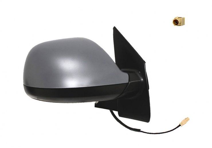 Espelho retrovisor direito, manual, convexo, com antena VOLKSWAGEN-TRANSPORTER T5 pour VOLKSWAGEN TRANSPORTER  pour VOLKSWAGEN TRANSPORTER
