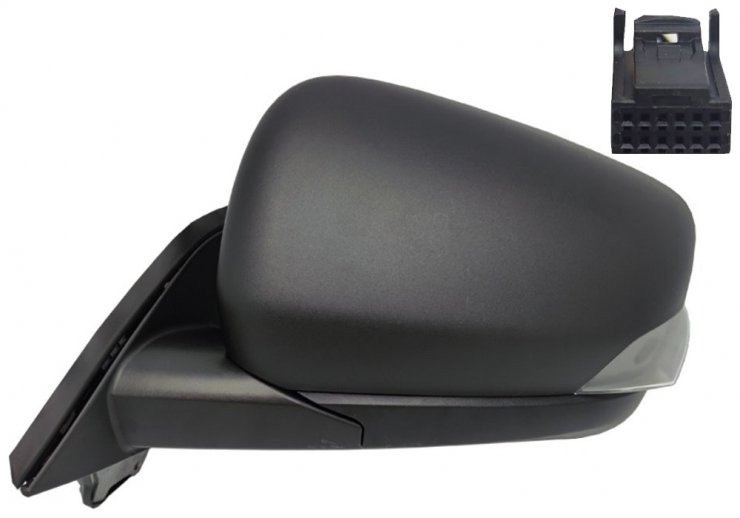 Espelho retrovisor elétrico esquerdo, asférico, aquecido, com indicador (7 pinos)  pour MERCEDES CITAN  pour MERCEDES CITAN