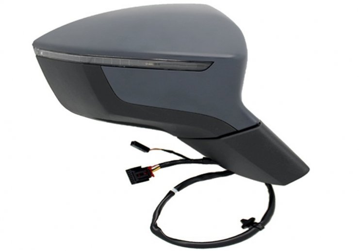 Espelho retrovisor elétrico direito, preparado, convexo, aquecido, rebatível, side e com indicador (10 pinos) SEAT-ATECA pour SEAT ATECA  pour SEAT ATECA