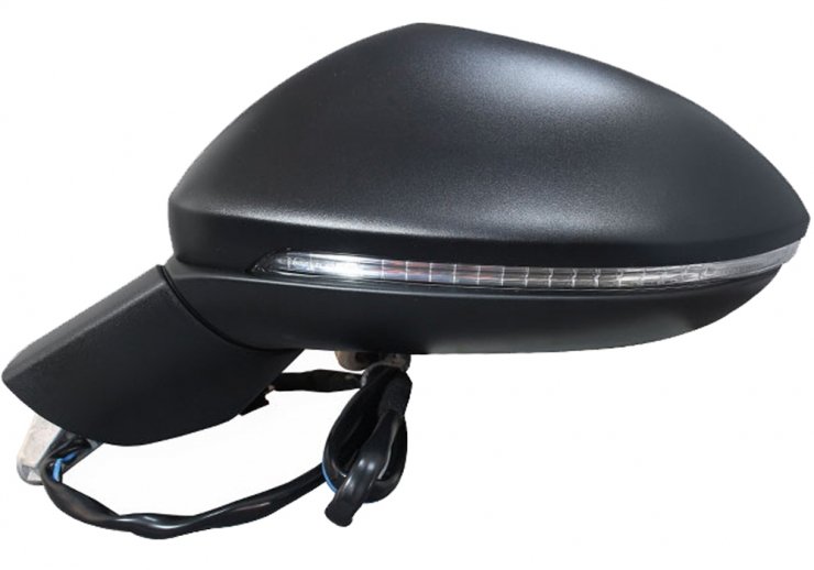 Espelho retrovisor elétrico esquerdo, asférico, aquecido, com indicador (8 pinos) VOLKSWAGEN-GOLF pour VOLKSWAGEN GOLF  pour VOLKSWAGEN GOLF