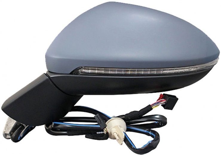 Espelho retrovisor elétrico esquerdo, asférico, aquecido, preparado, rebatível, com indicador, de cortesia (11 pinos) VOLKSWAGEN-GOLF pour VOLKSWAGEN GOLF  pour VOLKSWAGEN GOLF