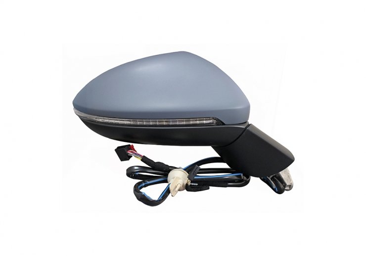 Espelho retrovisor elétrico direito, convexo, aquecido, preparado, rebatível, com indicador, cortesia, memória (15 pinos) VOLKSWAGEN-GOLF pour VOLKSWAGEN GOLF  pour VOLKSWAGEN GOLF