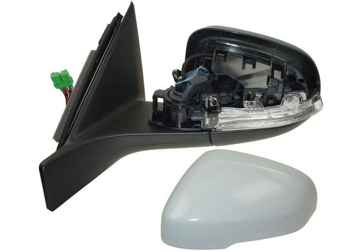 Espelho retrovisor elétrico esquerdo, asférico, aquecido, preparado, com indicador, sonda, cortesia, memória, LED (13 pinos) VOLVO-S80 pour VOLVO S80  pour VOLVO S80