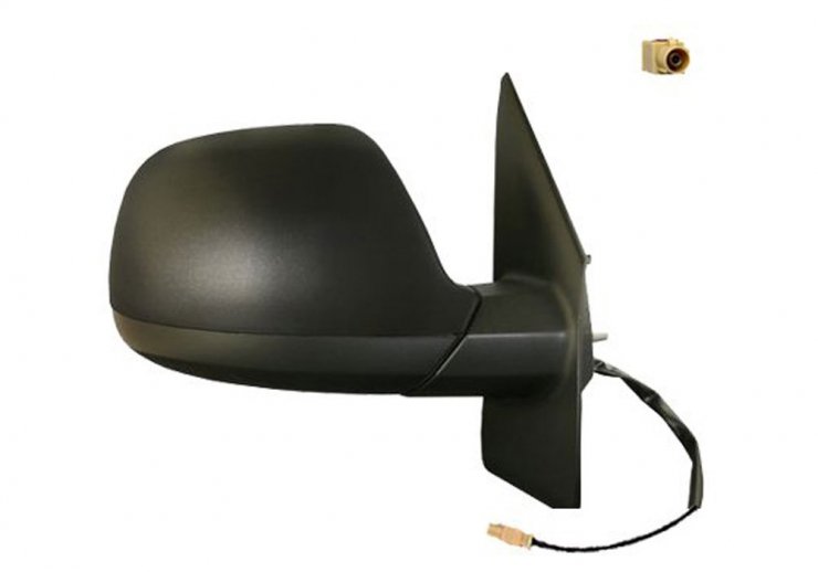 Espelho retrovisor manual direito, convexo e com antena VOLKSWAGEN-TRANSPORTER T5 pour VOLKSWAGEN TRANSPORTER  pour VOLKSWAGEN TRANSPORTER