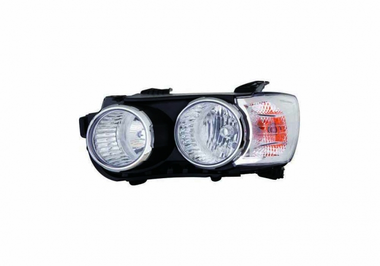 Farol elétrico esquerdo, cromado, H1+H7 (motor)  pour CHEVROLET AVEO  pour CHEVROLET AVEO