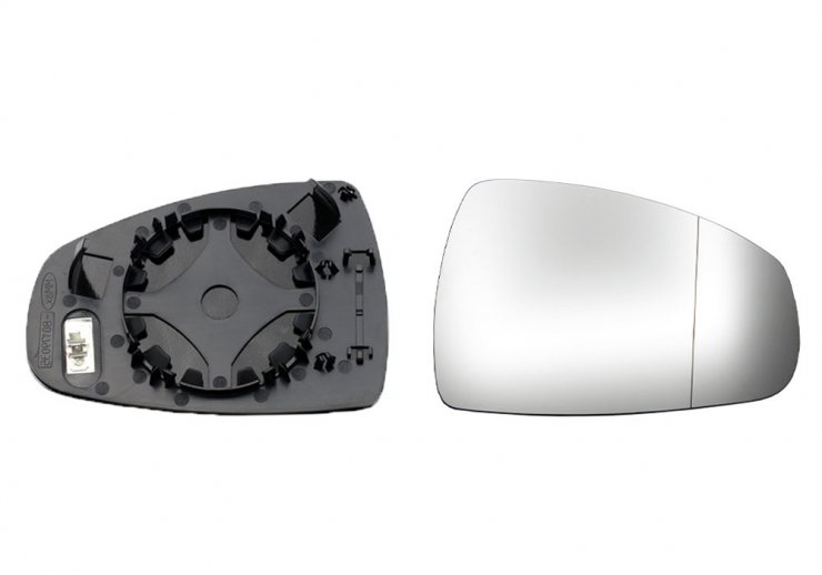 Acessar a peça Vidro + suporte do espelho retrovisor direito, asférico, aquecido