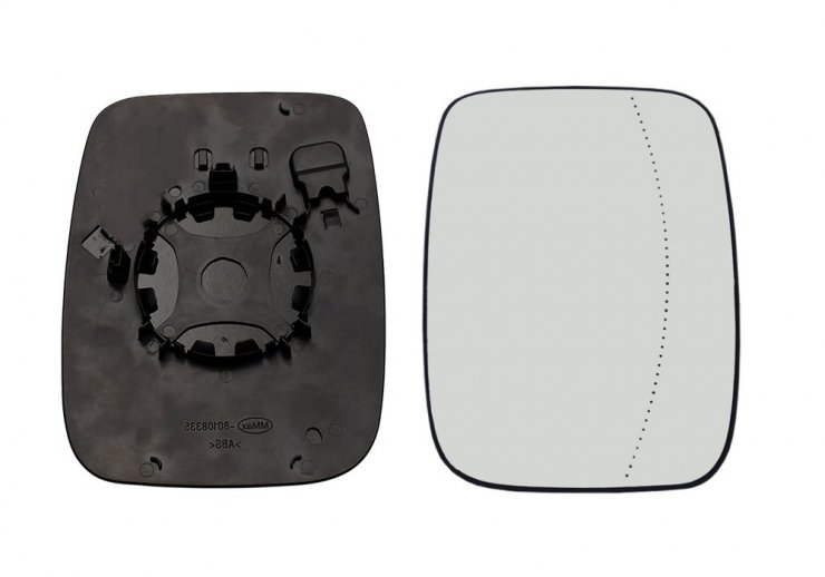 Acessar a peça Vidro + suporte do espelho retrovisor direito, asférico