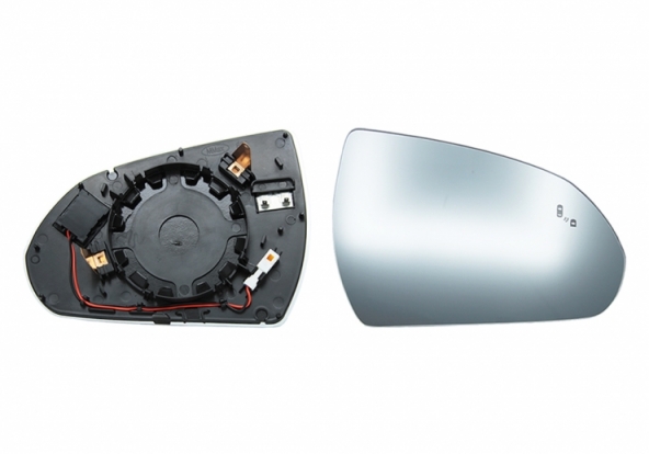 Acessar a peça Vidro + suporte do espelho retrovisor direito, convexo, aquecido, side (4 pinos) Acessar a peça Vidro + suporte do espelho retrovisor direito, convexo, aquecido, side (4 pinos)