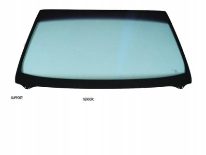 Acessar a peça Para-brisas verde controlo solar serigrafia mod. sensor chuva/luz friso sup/inf janela