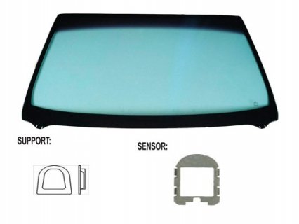 Acessar a peça Para-brisas verde controlo solar serigrafia modificada baseesp. sensor chuva/luz janela de vidro Acessar a peça Para-brisas verde controlo solar serigrafia modificada baseesp. sensor chuva/luz janela de vidro