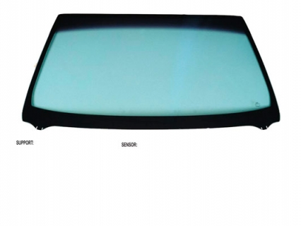 Acessar a peça Para-brisas verde difuso azul serigrafia modificada friso superior/inferior