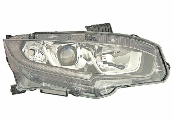 Acessar a peça Farol direito elétrico LED H11+HB3 (motor)