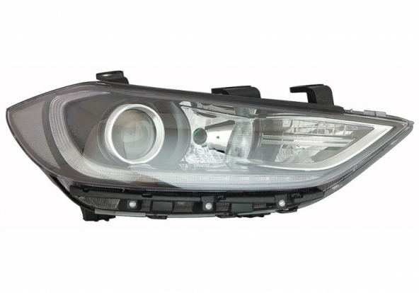 Acessar a peça Farol elétrico direito, LED, H7+HB3