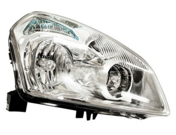 Acessar a peça Farol elétrico cromado direito Xenon D2R + H7 (motor)
