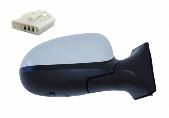 Acessar a peça Espelho retrovisor elétrico direito, convexo, aquecido, imprimido (5 pinos) Acessar a peça Espelho retrovisor elétrico direito, convexo, aquecido, imprimido (5 pinos)