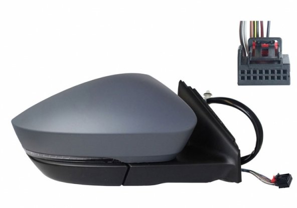 Acessar a peça Espelho retrovisor elétrico direito, convexo, aquecido, preparado, com indicador, cortesia, LED (7 pinos) Acessar a peça Espelho retrovisor elétrico direito, convexo, aquecido, preparado, com indicador, cortesia, LED (7 pinos)
